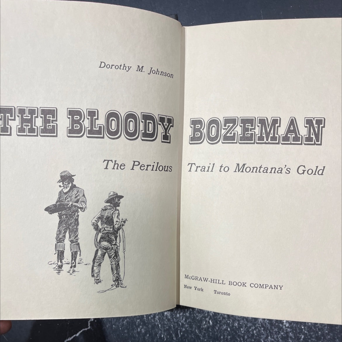 the bloody bozeman book, by Dorothy M. Johnson, 1971 Hardcover image 2
