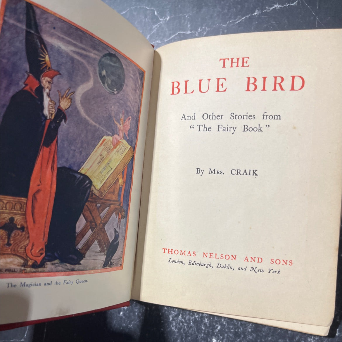 the blue bird and other stories from \"the fairy book\" book, by mrs. craik, 1970 Hardcover image 3