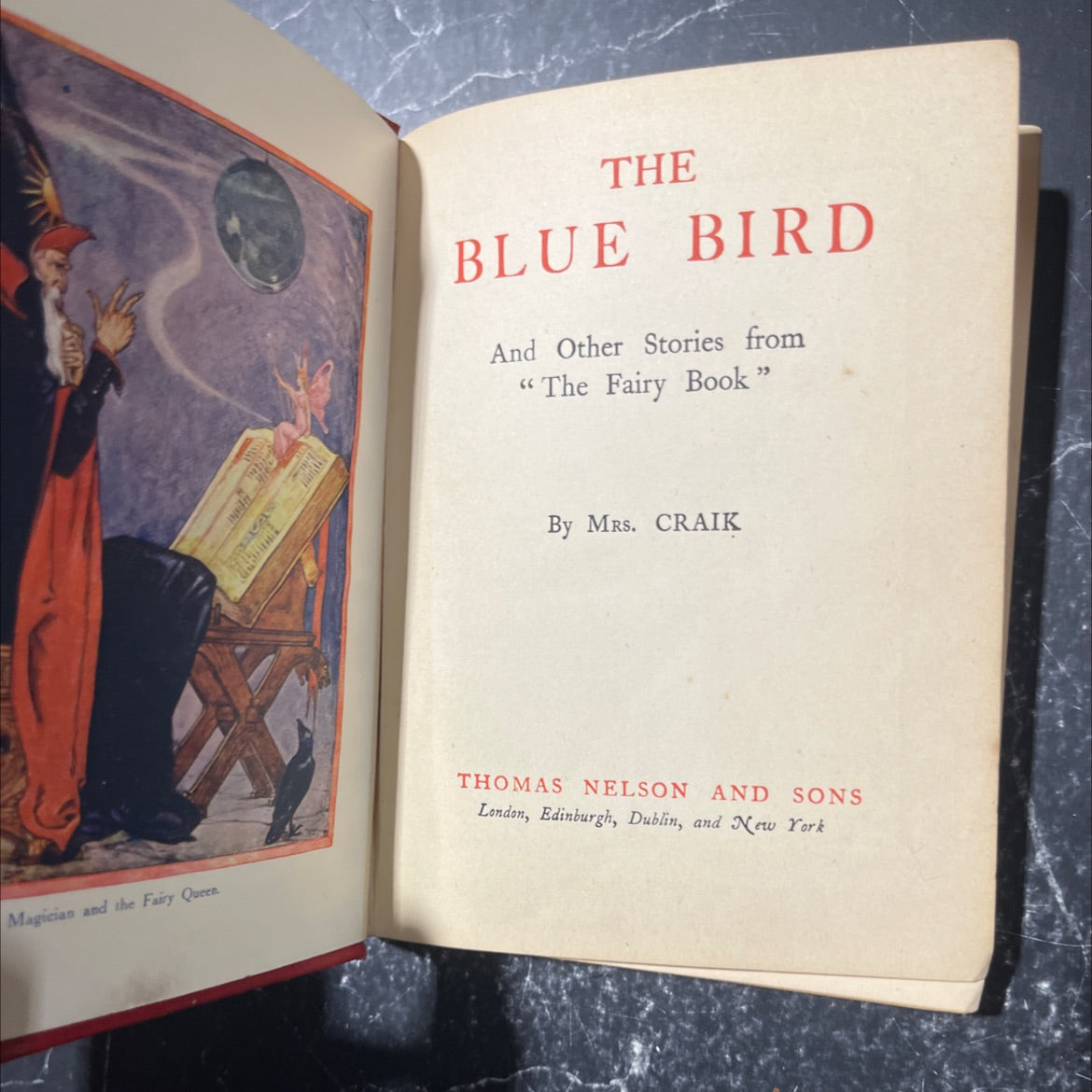 the blue bird and other stories from \"the fairy book\" book, by mrs. craik, 1970 Hardcover image 2