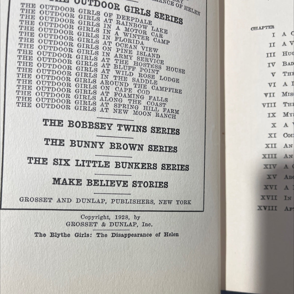 the blythe girls the disappearance of helen or the art shop mystery book, by laura lee hope, 1928 Hardcover image 3