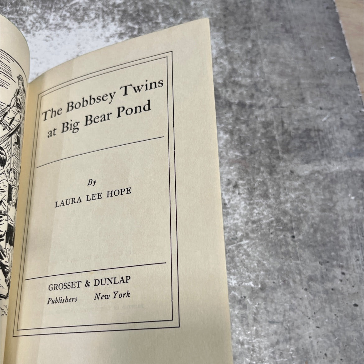 the bobbsey twins at big bear pond book, by laura lee hope, 1958 Hardcover image 2