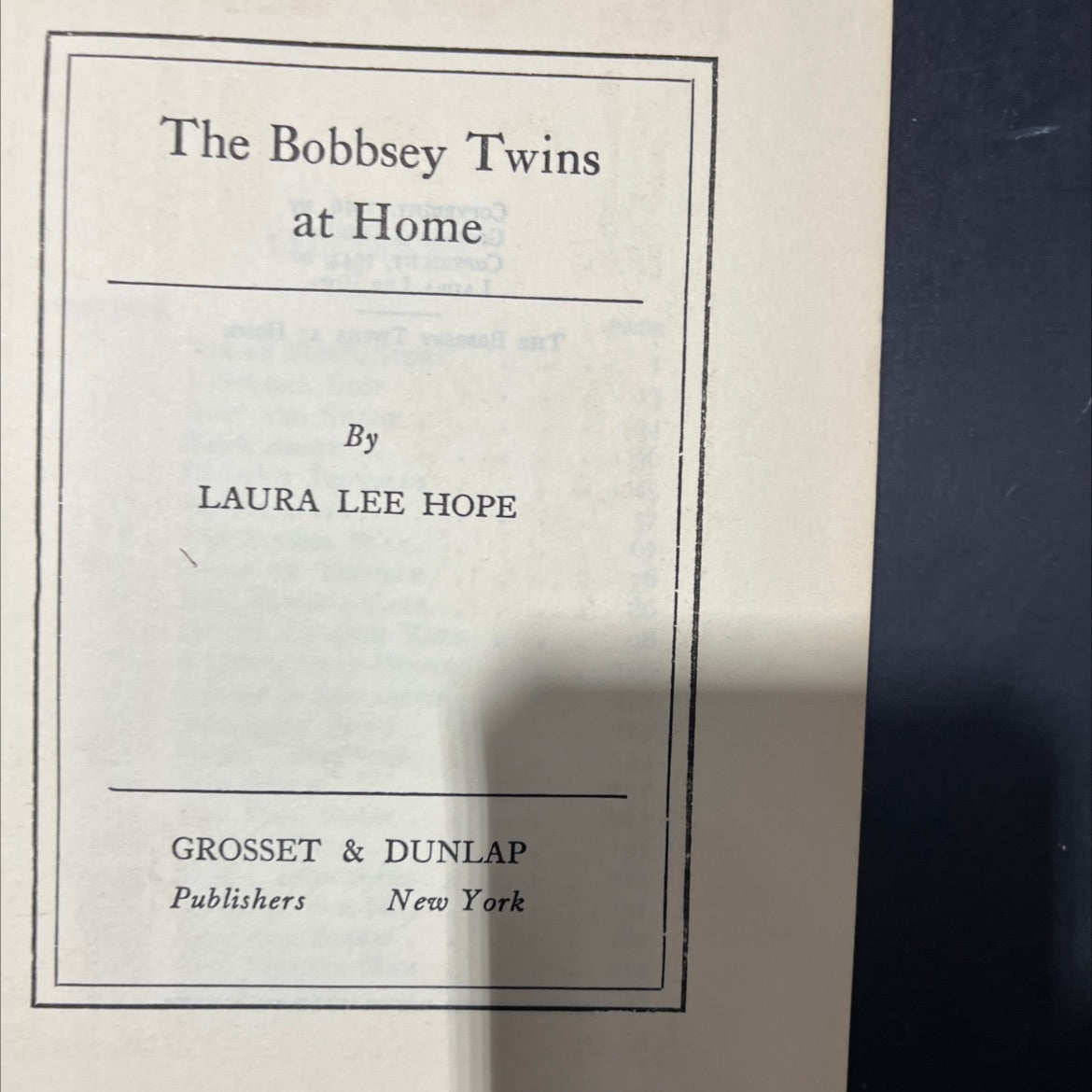 the bobbsey twins at home book, by laura lee hope, 1944 Hardcover image 2