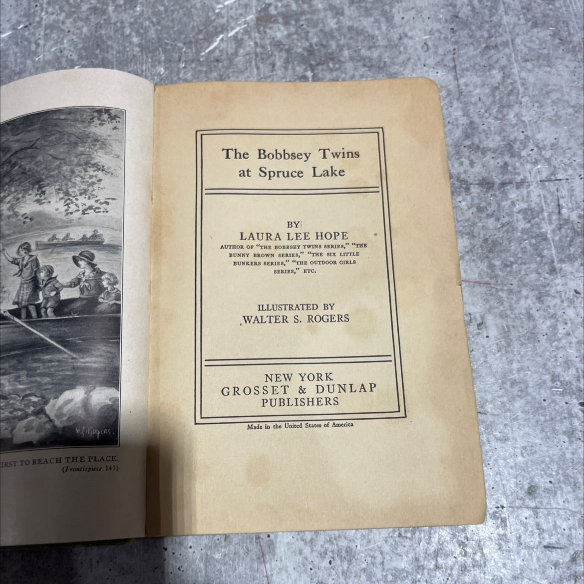 the bobbsey twins at spruce lake book, by laura lee hope, 1930 Hardcover image 2
