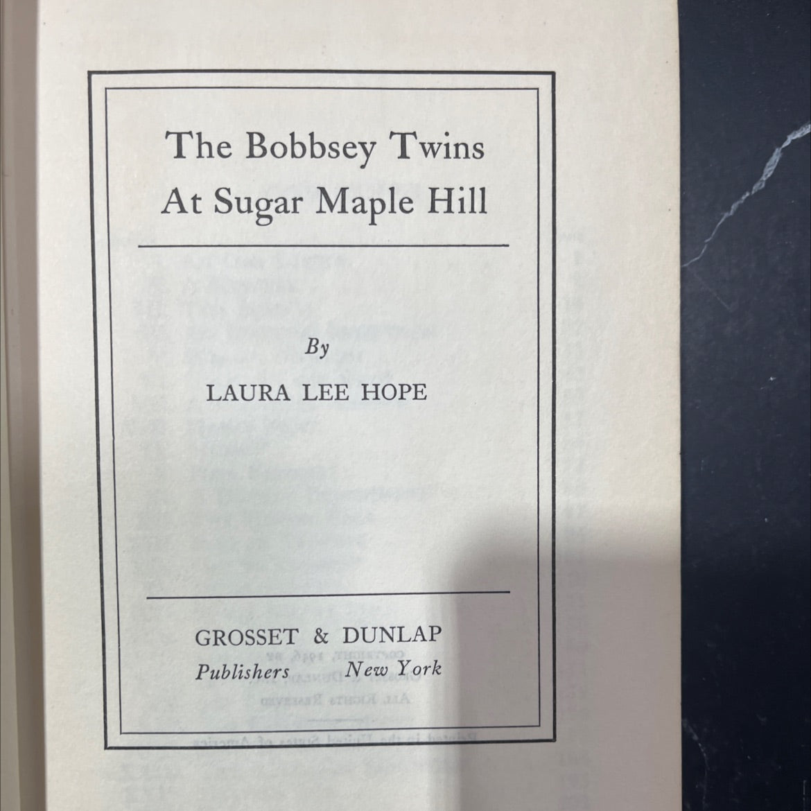 the bobbsey twins at sugar maple hill book, by laura lee hope, 1946 Hardcover image 2