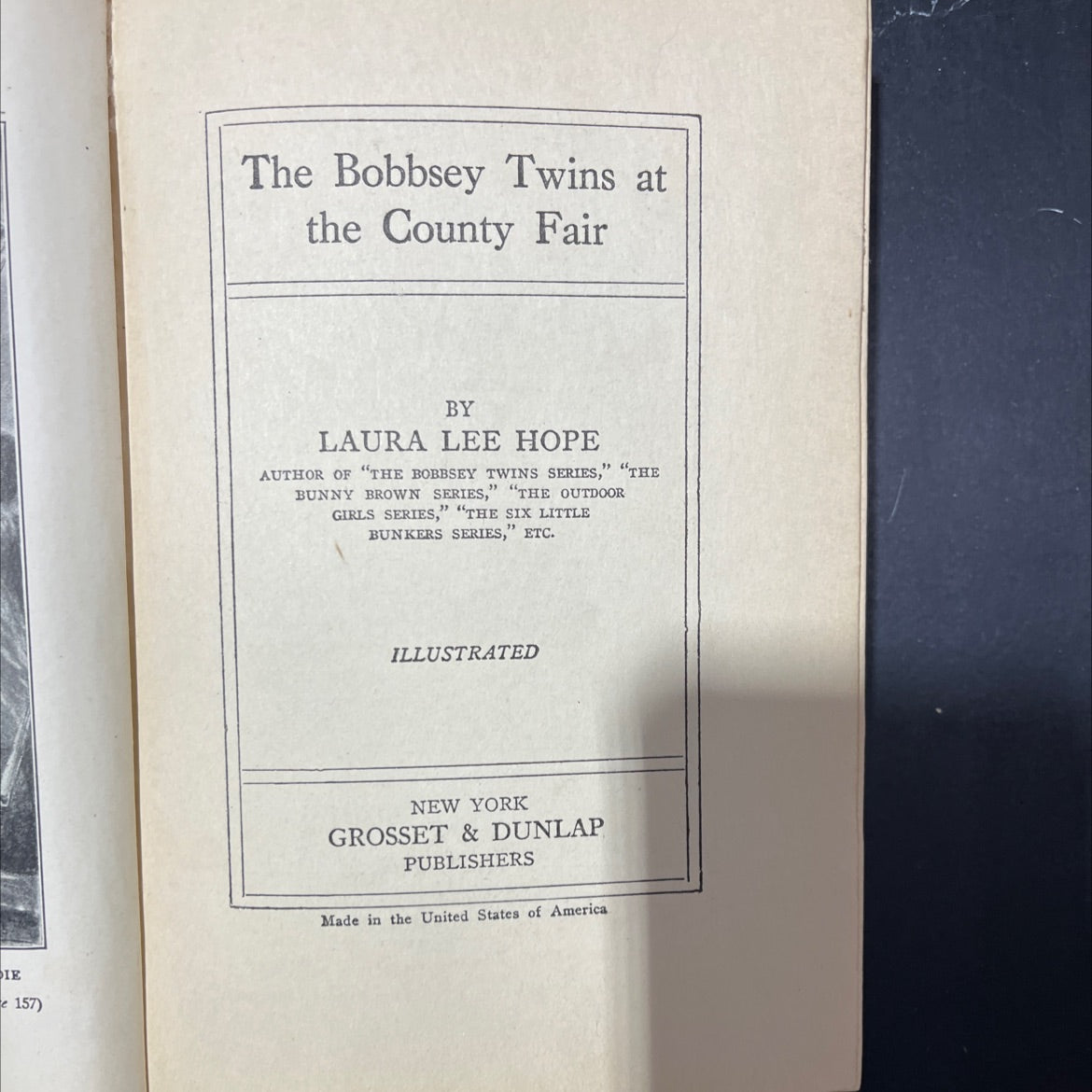 the bobbsey twins at the county fair book, by laura lee hope, 1922 Hardcover image 2