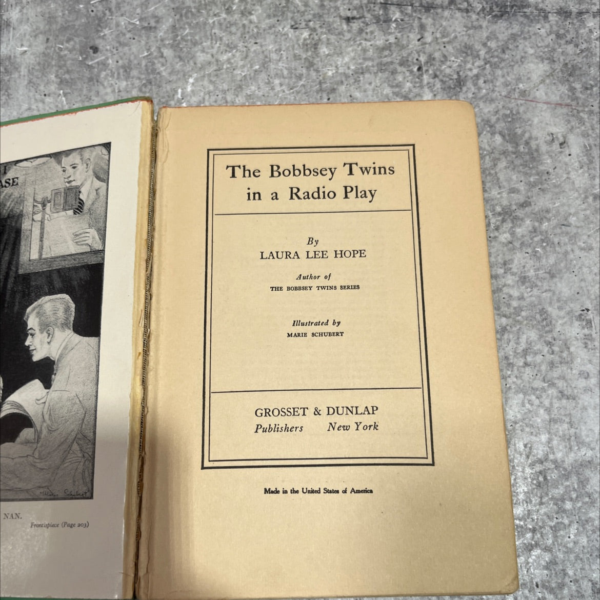 the bobbsey twins in a radio play book, by laura lee hope, 1937 Hardcover image 2