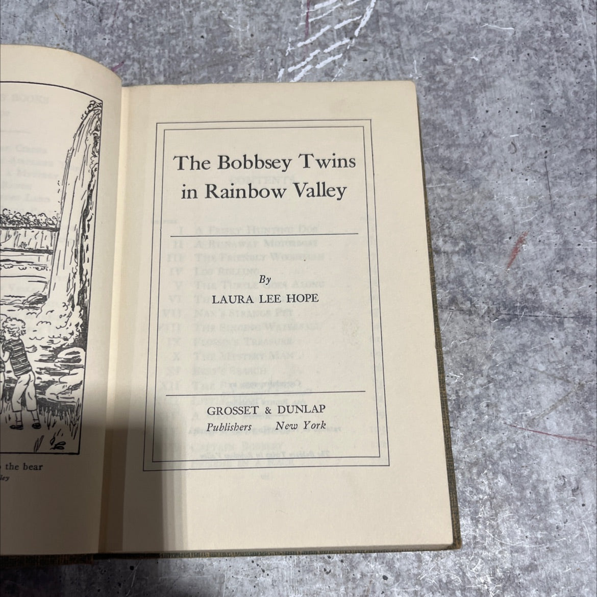 the bobbsey twins in rainbow valley book, by vitlaura lee hope, 1950 Hardcover image 2