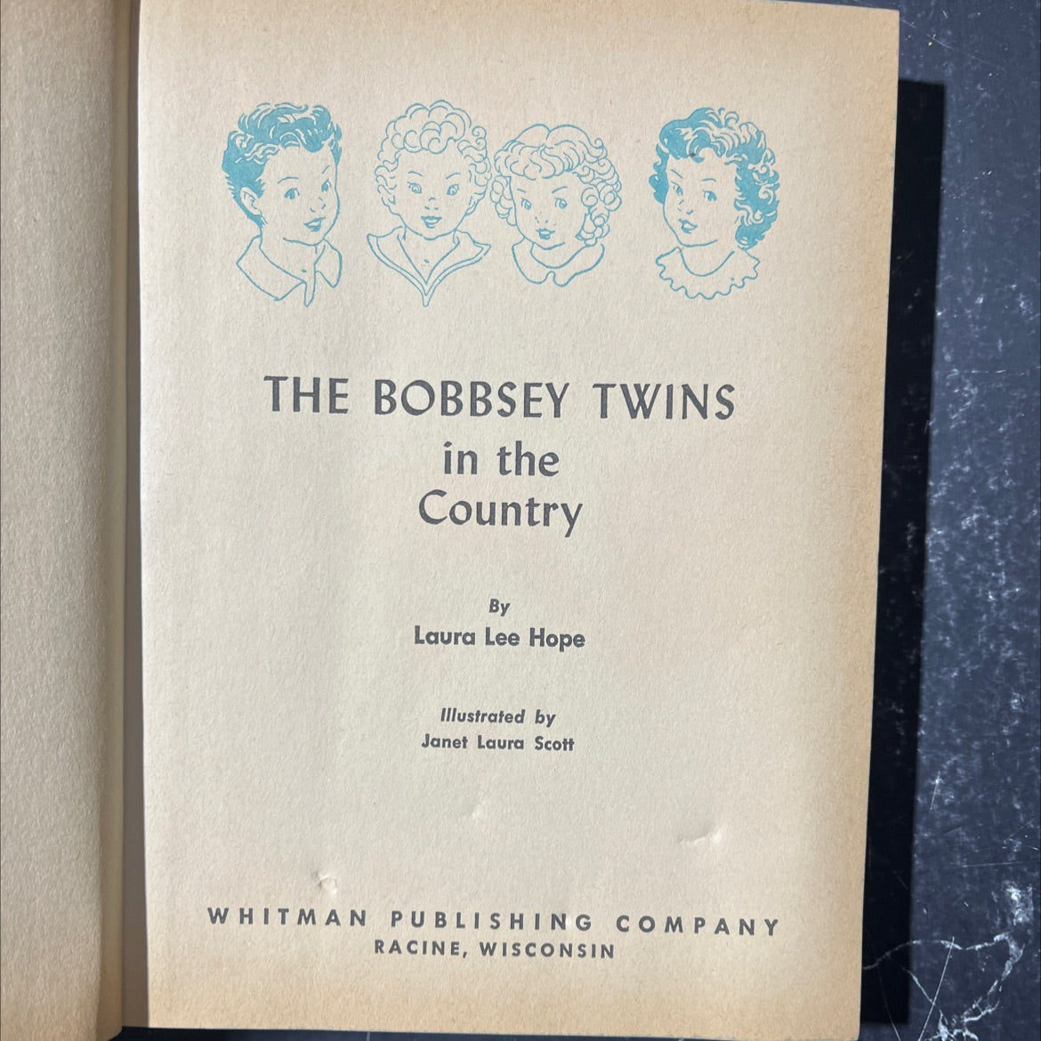 the bobbsey twins in the country book, by laura lee hope, 1953 Hardcover image 2