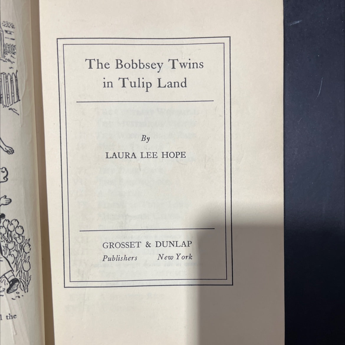 the bobbsey twins in tulip land book, by laura lee hope, 1949 Hardcover image 2