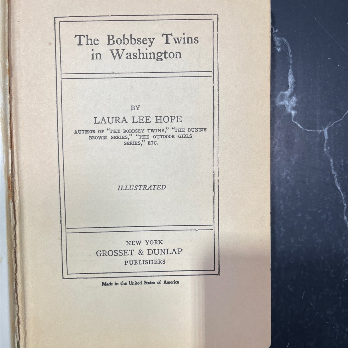 the bobbsey twins in washington book, by laura lee hope, 1919 Hardcover image 2