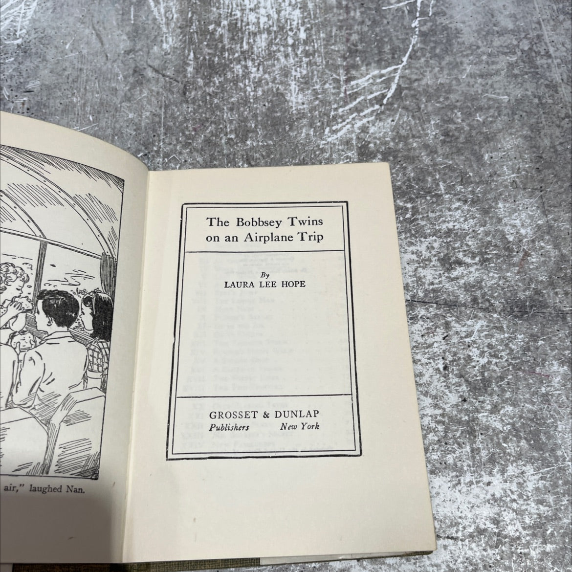 the bobbsey twins on an airplane trip book, by laura lee hope, 1933 Hardcover image 2