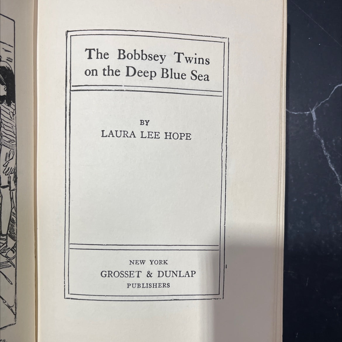 the bobbsey twins on the deep blue sea book, by laura lee hope, 1946 Hardcover image 2