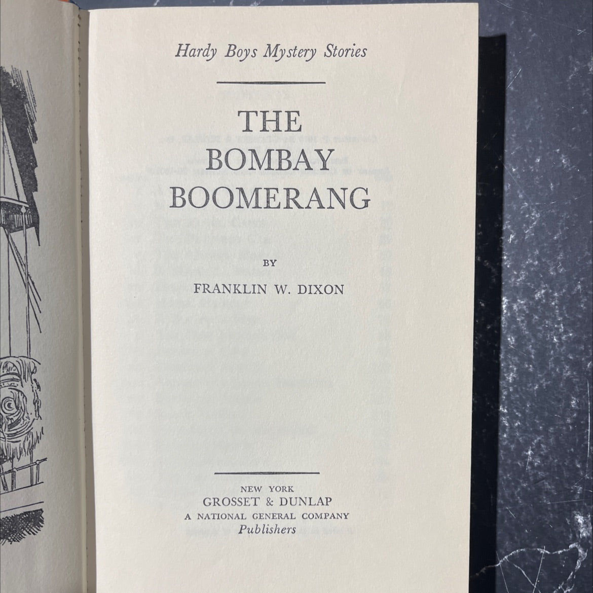 the bombay boomerang book, by franklin w. dixon, 1970 Hardcover image 2