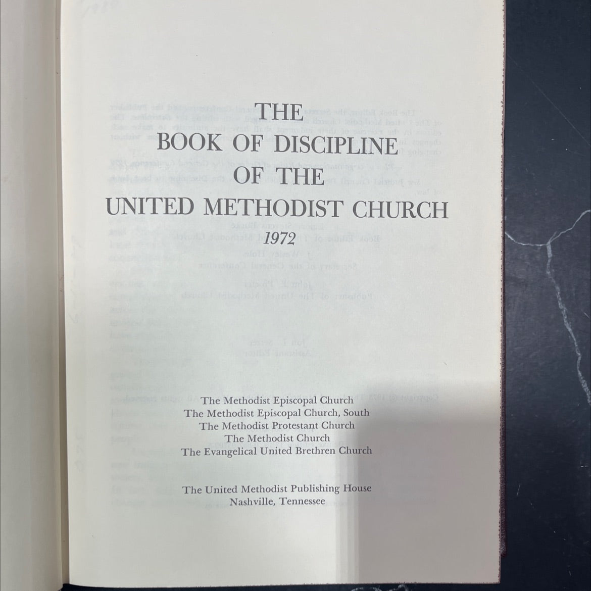 the book of discipline of the united methodist church book, by unknown, 1972 Hardcover image 2
