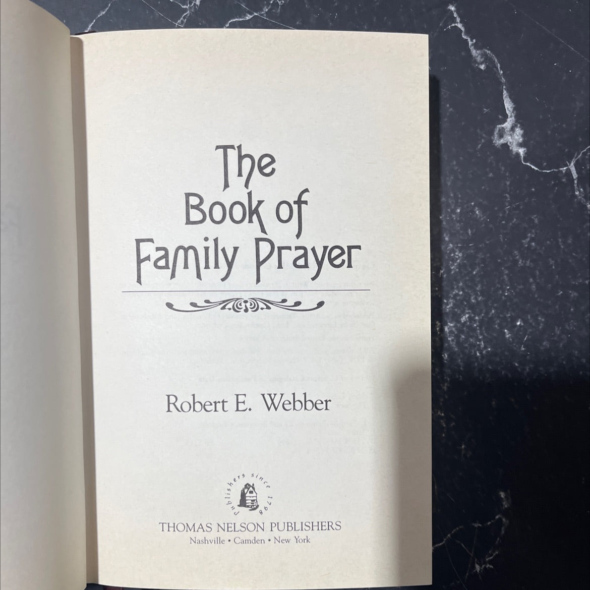 the book of family prayer book, by Robert E. Webber, 1986 Hardcover image 2