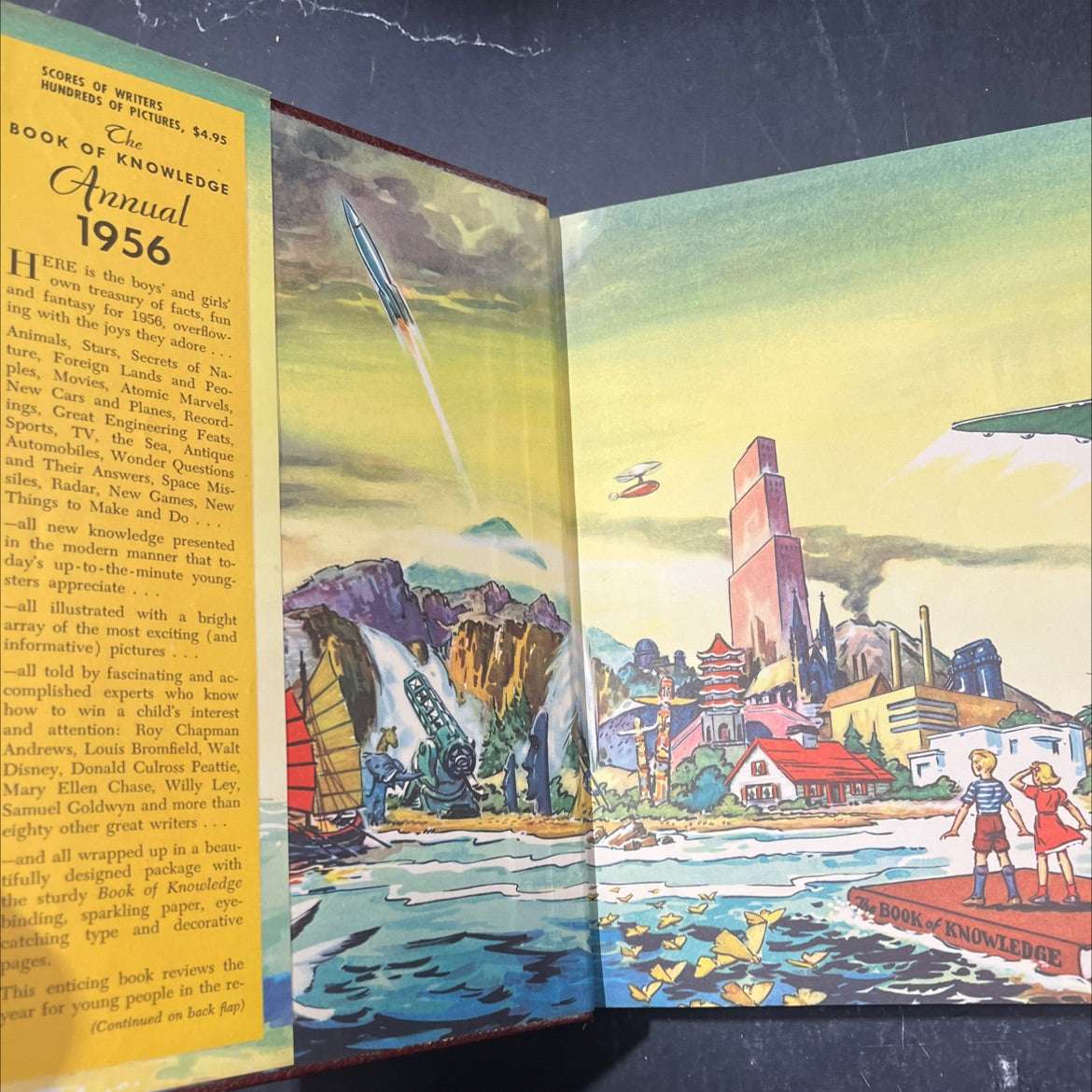 the book of knowledge 1956 annual book, by unknown, 1956 Hardcover image 4