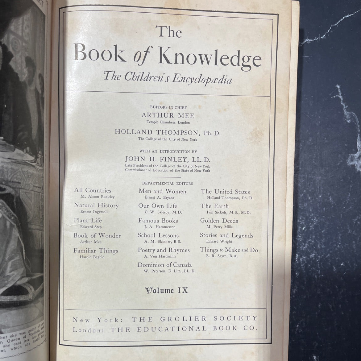 the book of knowledge the children's encyclopædia book, by arthur mee, holland thompson, 1919 Hardcover image 2