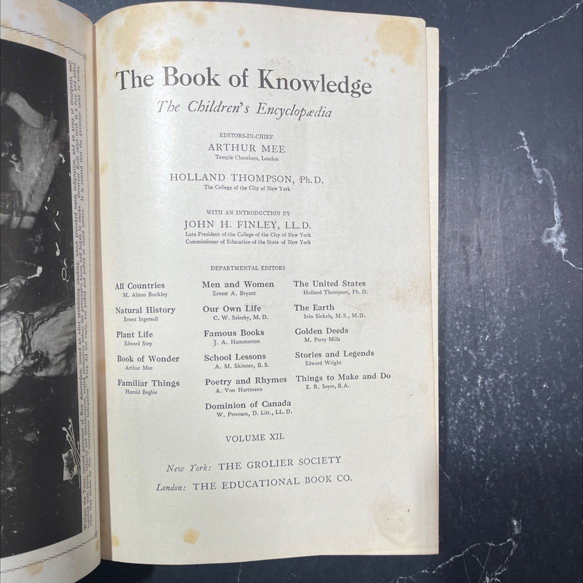 the book of knowledge the children's encyclopedia book, by arthur mee, holland thompson, 1918 Hardcover image 2
