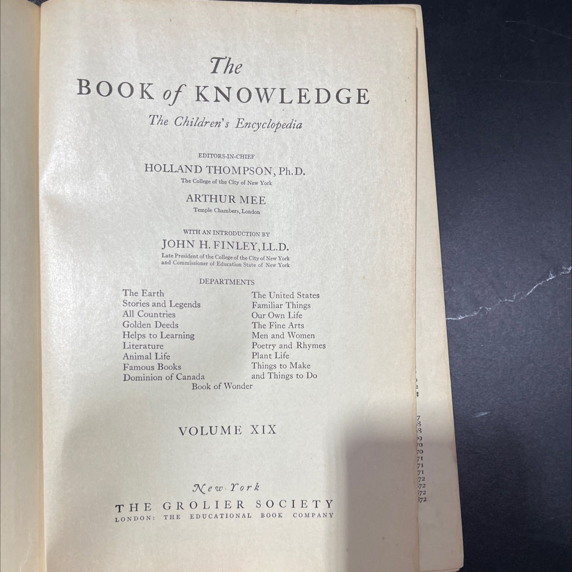 the book of knowledge the children's encyclopedia book, by holland thompson, arthur mee, 1928 Hardcover, Antique image 2