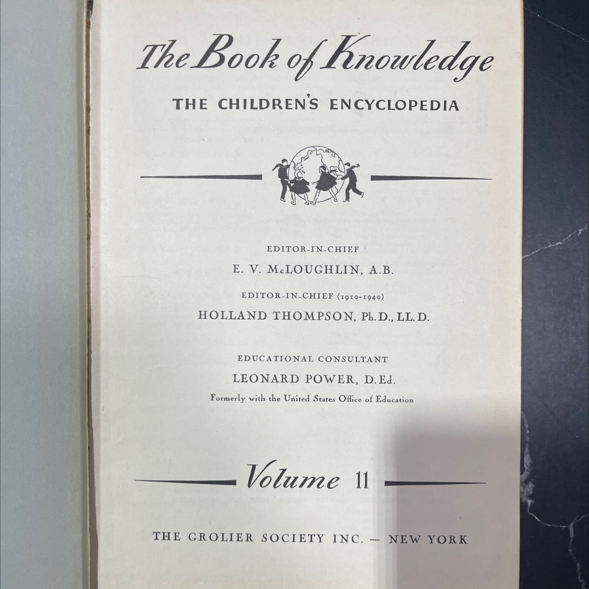 the book of knowledge the children's encyclopedia book, by e. v. mcloughlin, 1945 Hardcover image 2