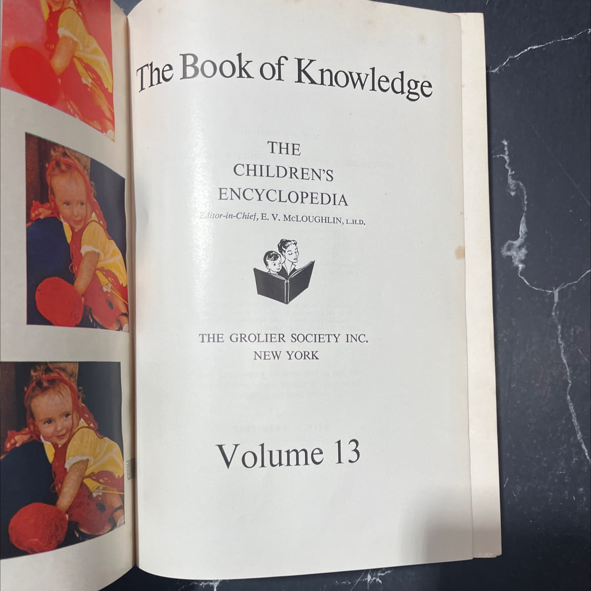 the book of knowledge the children's encyclopedia book, by E. V. McLoughlin, 1956 Hardcover image 2