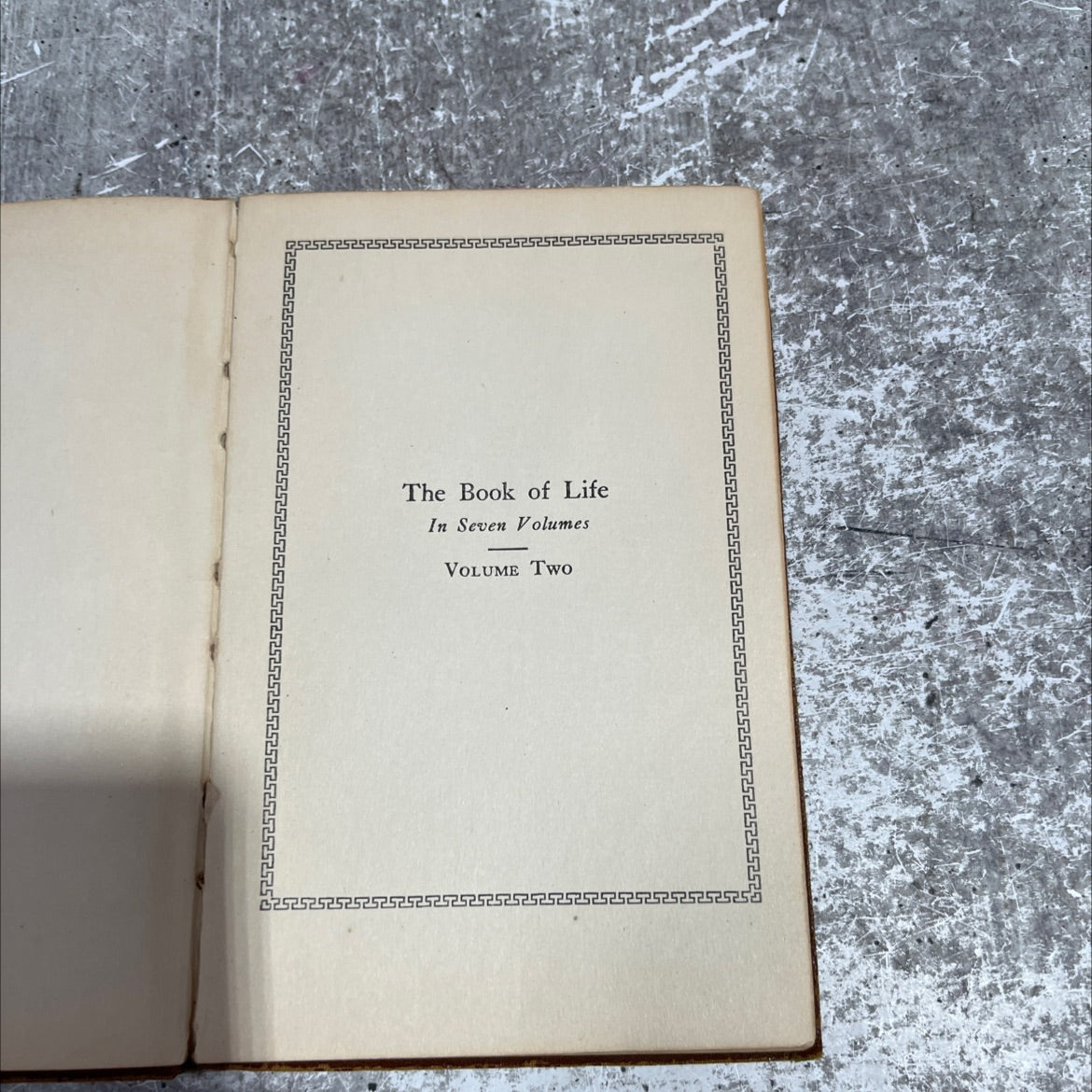 the book of life in seven volumes volume two book, by robert collier, 1925 Hardcover image 2