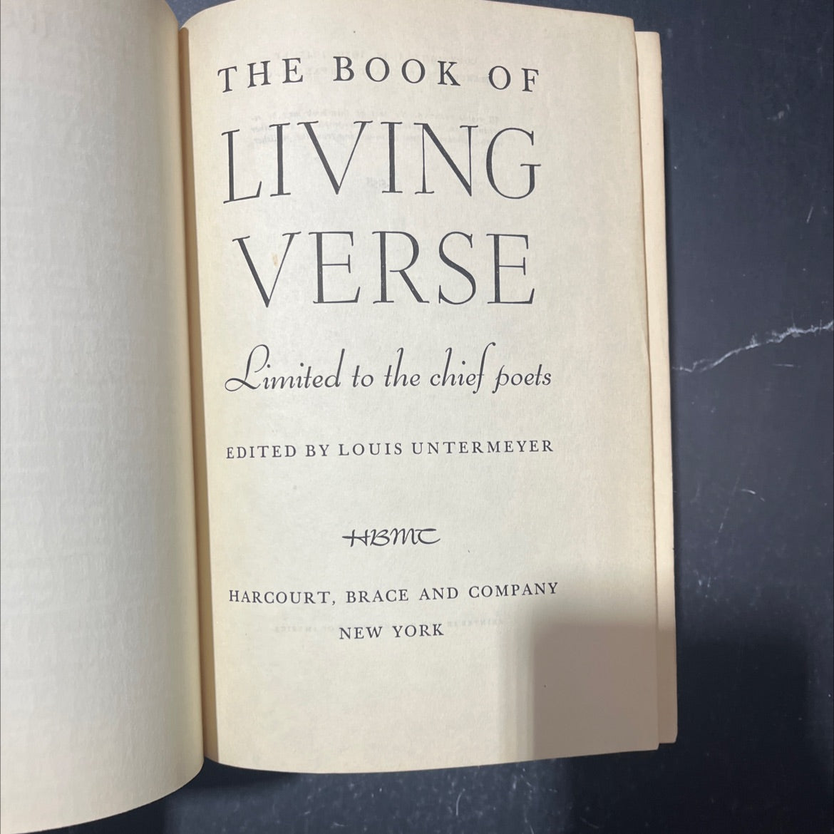 the book of living verse book, by louis untermeyer, 1945 Hardcover image 2
