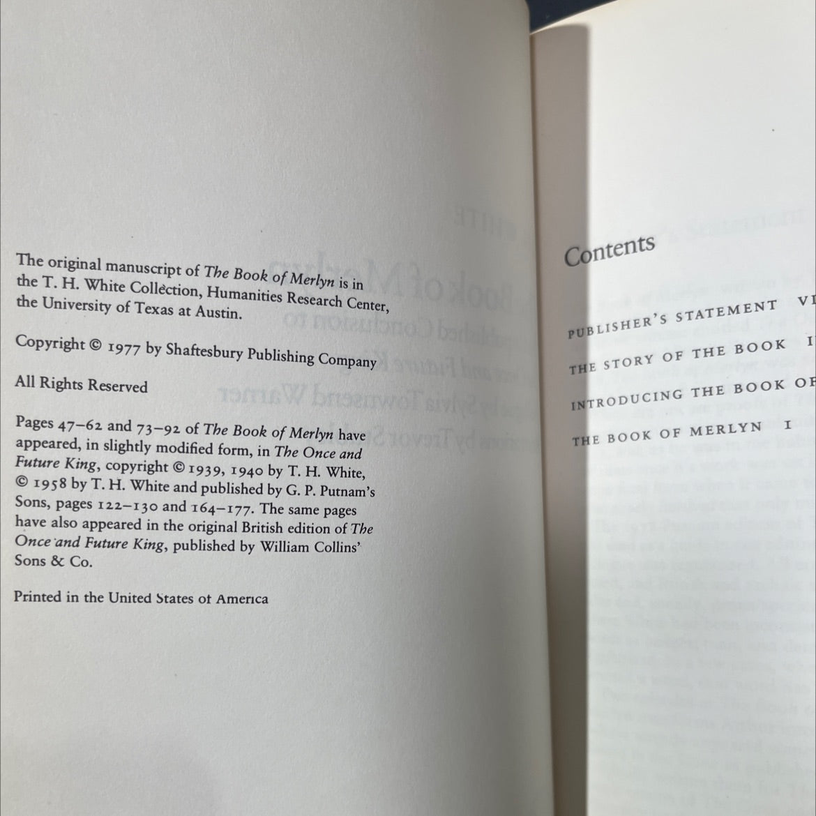 the book of merlyn the unpublished conclusion to the once and future king book, by T. H. White, 1977 Hardcover image 3
