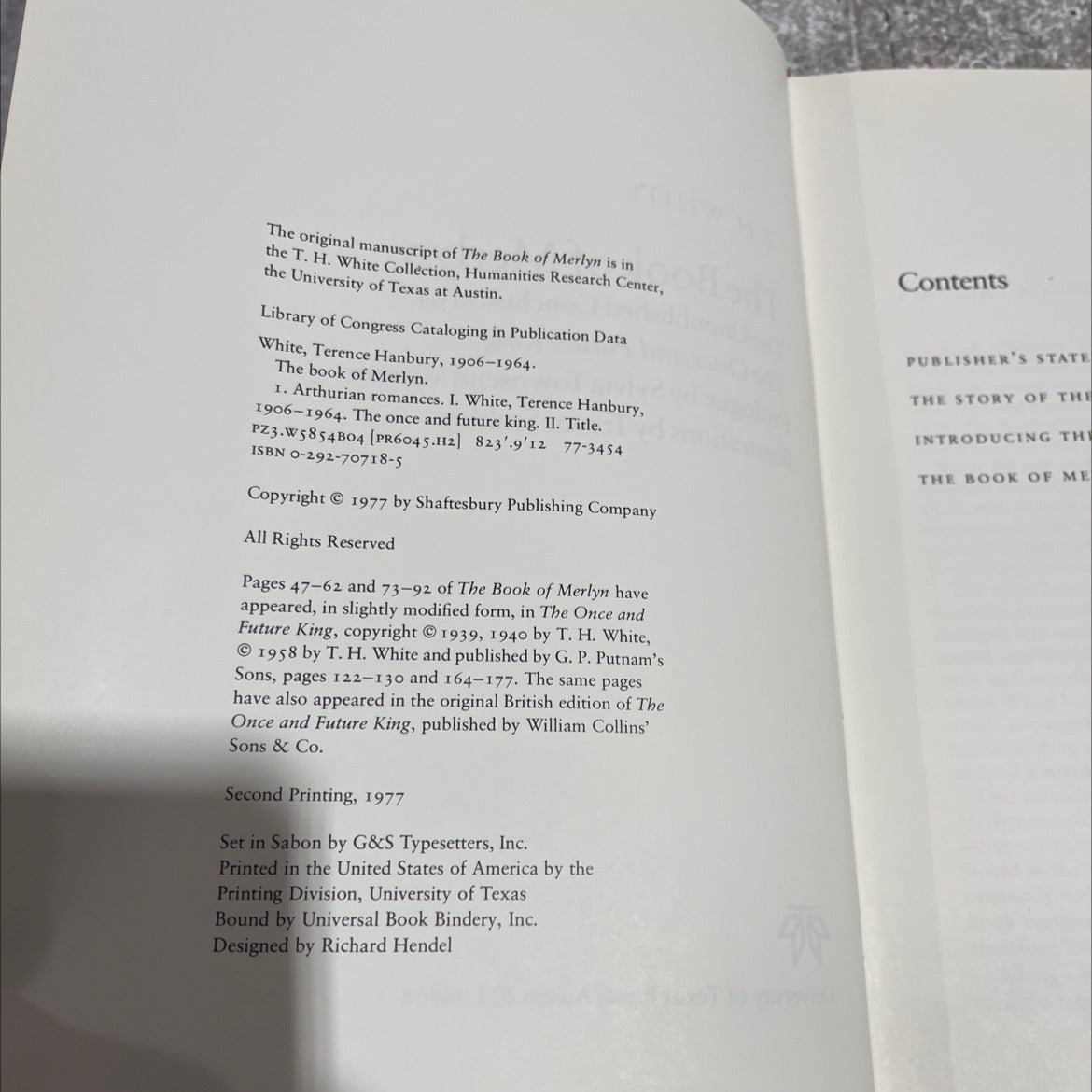 the book of merlyn book, by T. H. White, 1977 Hardcover image 3