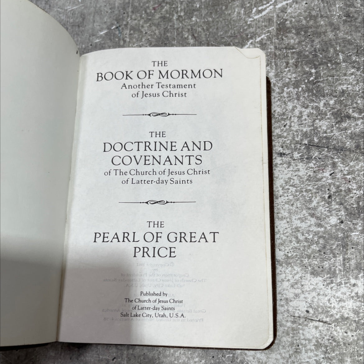 the book of mormon another testament of jesus christ book, by The Church of Jesus Christ of Latter-day Saints, 1981 image 2
