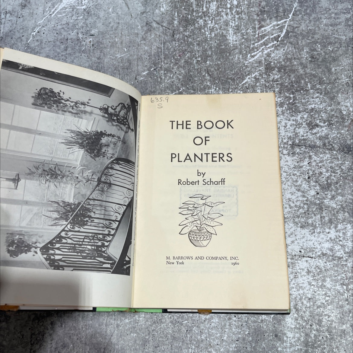 the book of ntents planters book, by Robert Scharff, 1960 Hardcover image 2