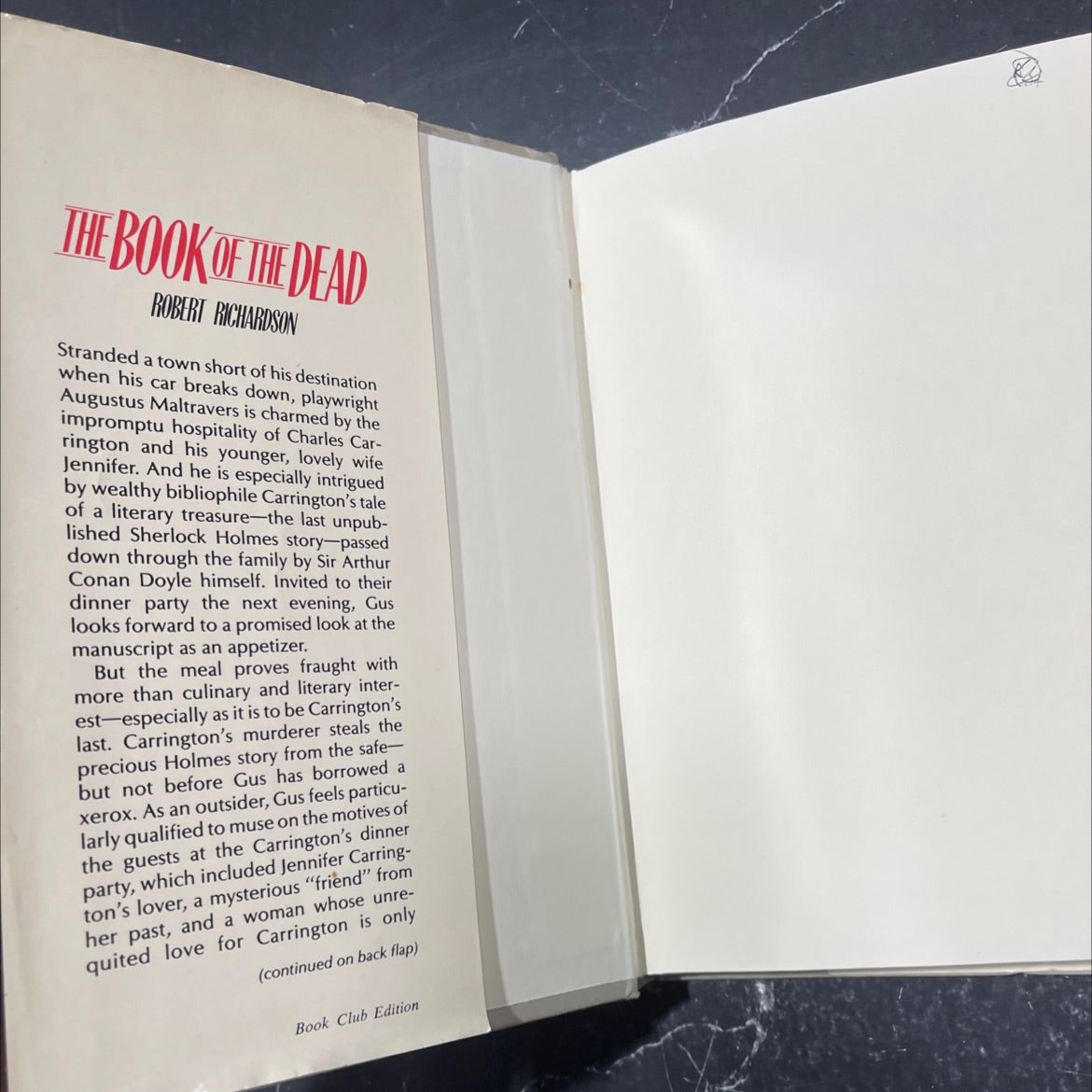 the book of the dead book, by Robert Richardson, 1989 Hardcover image 4