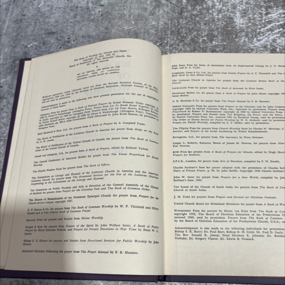 the book of worship for church and home book, by the methodist church, 1964 Hardcover image 3