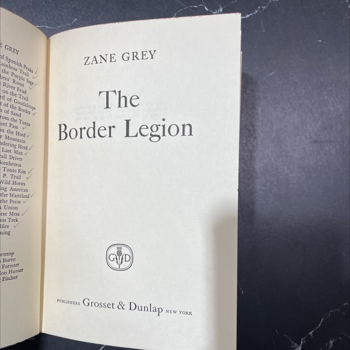 the border legion book, by zane grey, 1944 Hardcover image 2