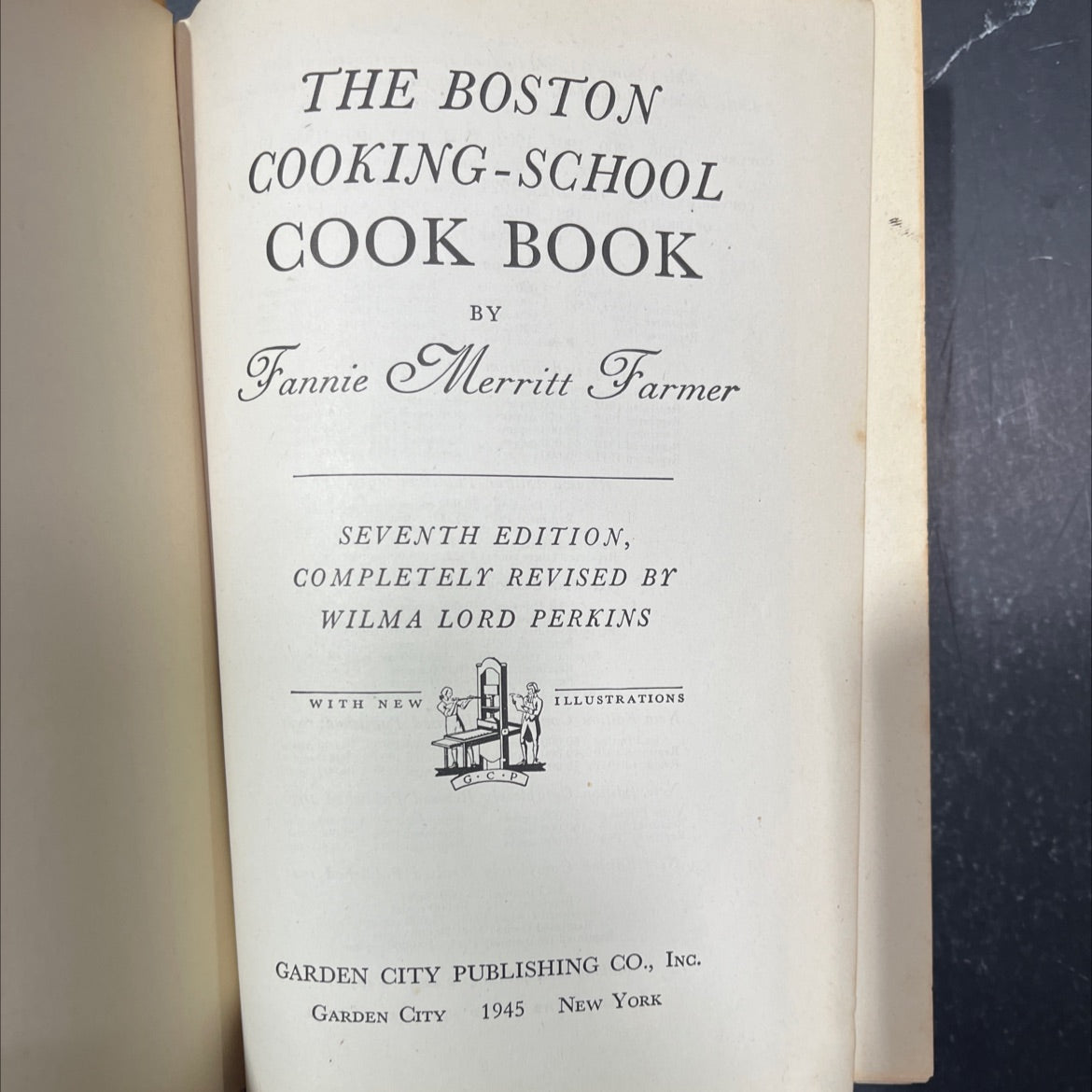 the boston cooking-school cook book book, by fannie merritt farmer, 1945 Hardcover image 2