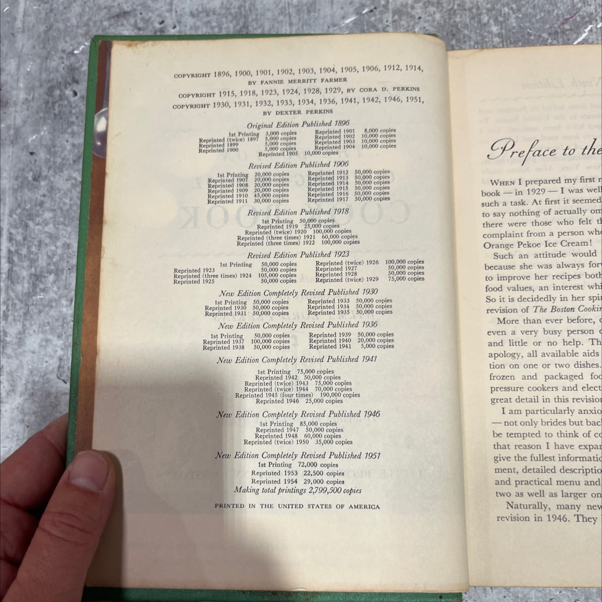 the boston cooking-school cook book book, by fannie merritt farmer, 1946 Hardcover image 3