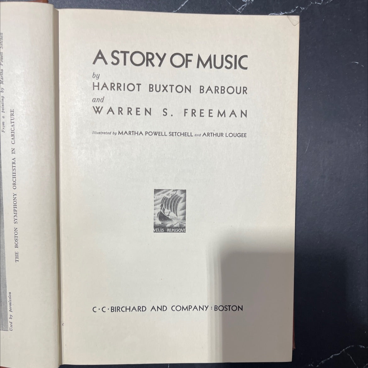the boston symphony orchestra in caricature a story of music book, by harriot buxton barbour and warren s. freeman, image 2