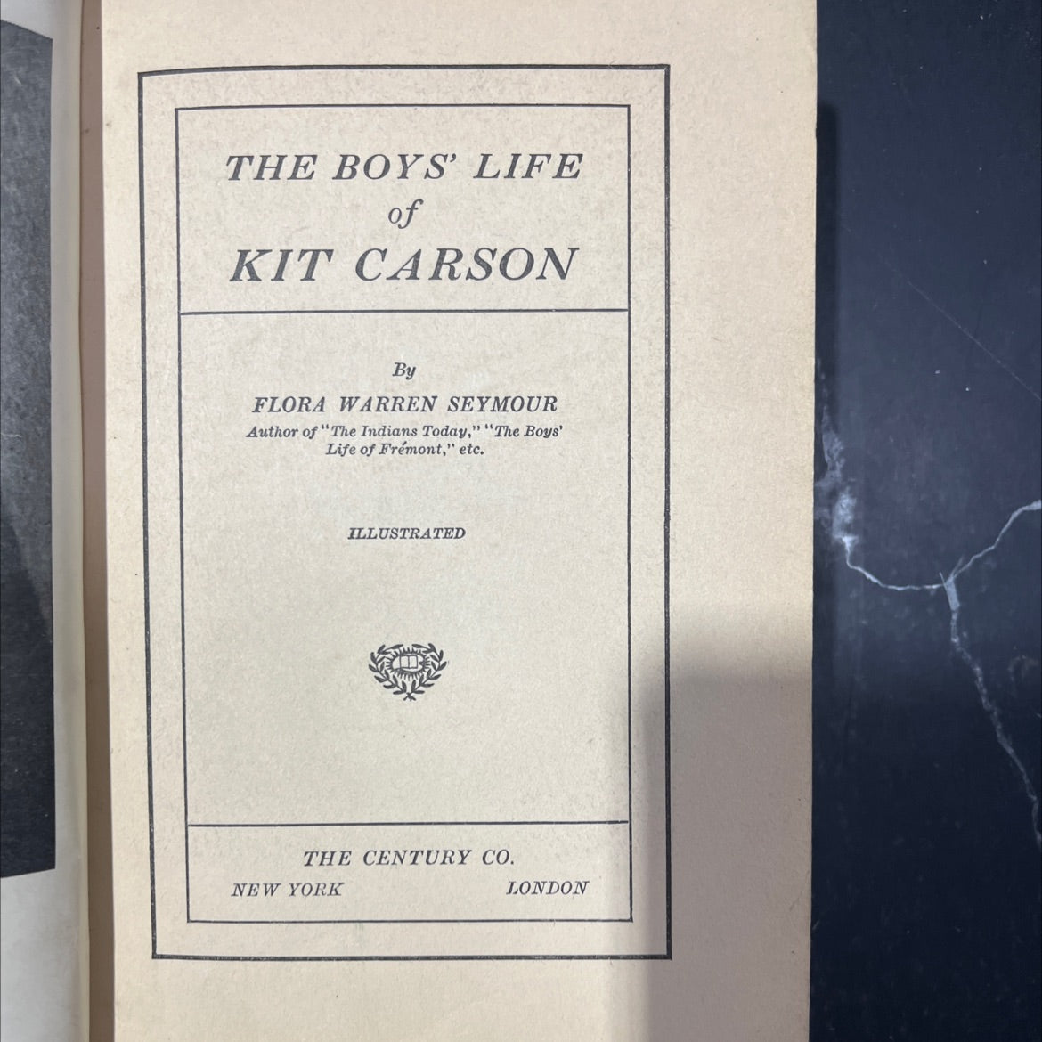 the boys' life of kit carson book, by flora warren seymour, 1929 Hardcover image 2