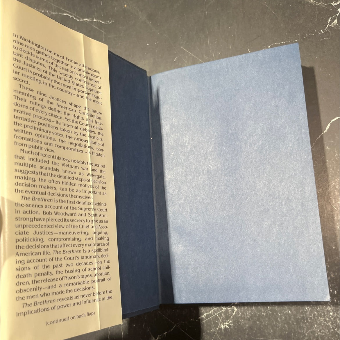 the brethren inside the supreme court book, by Bob Woodward & Scott Armstrong, 1979 Hardcover image 4