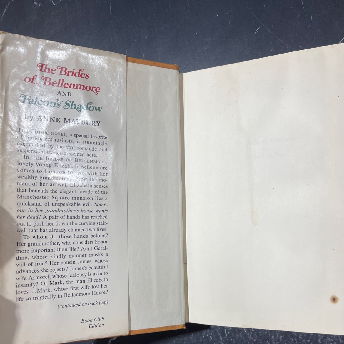 the brides of bellenmore book, by anne maybury, 1964 Hardcover image 4