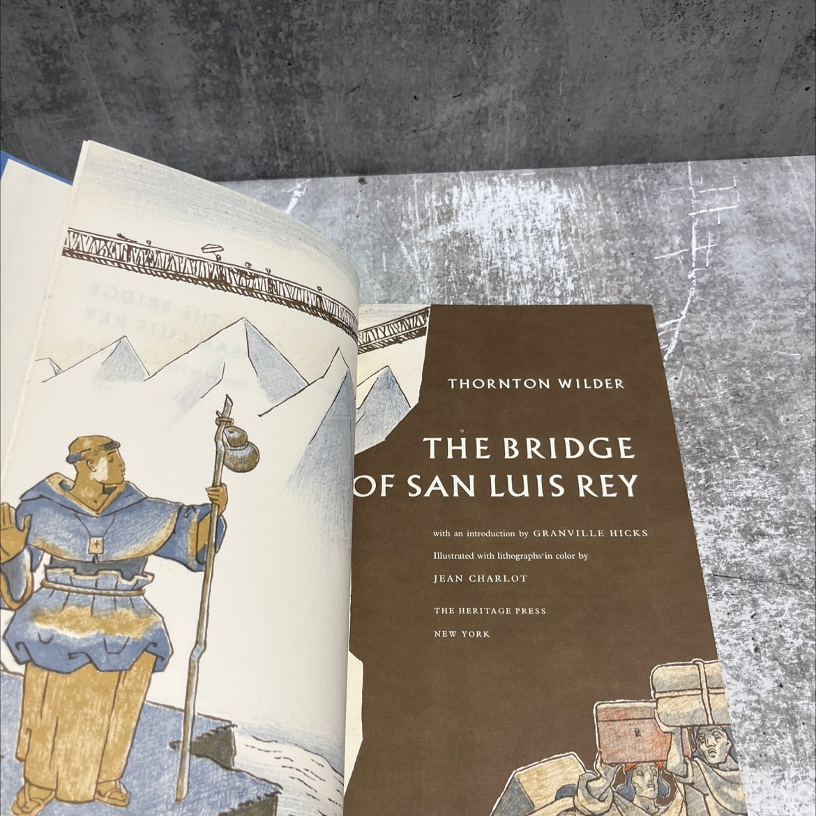 the bridge of san luis rey book, by thornton wilder, 1955 Hardcover image 2