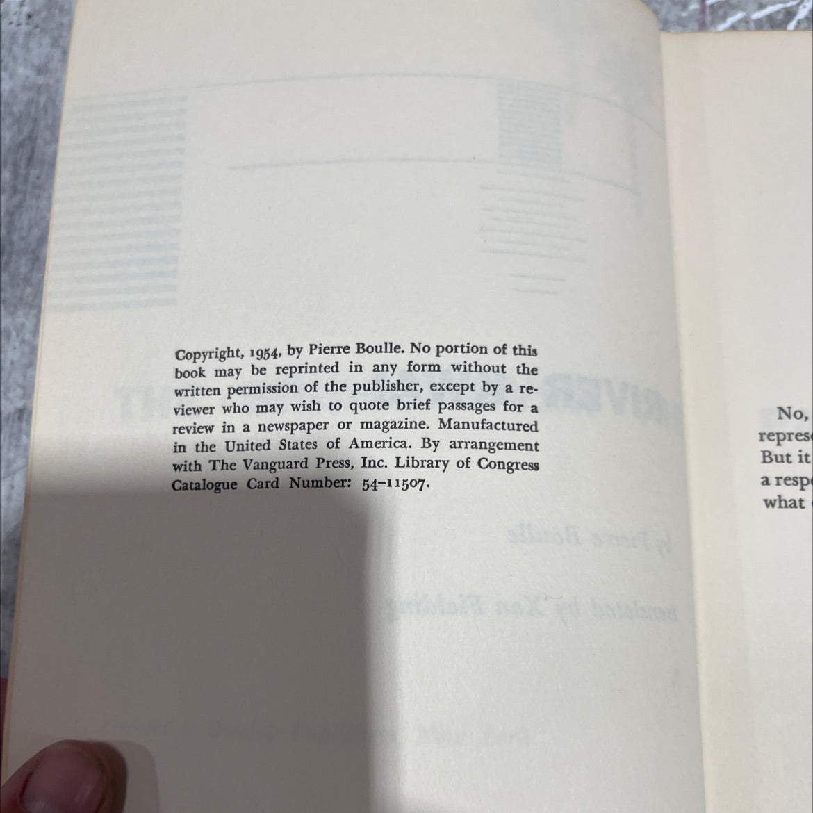 the bridge over the river kwai book, by pierre boulle, 1954 Hardcover image 3
