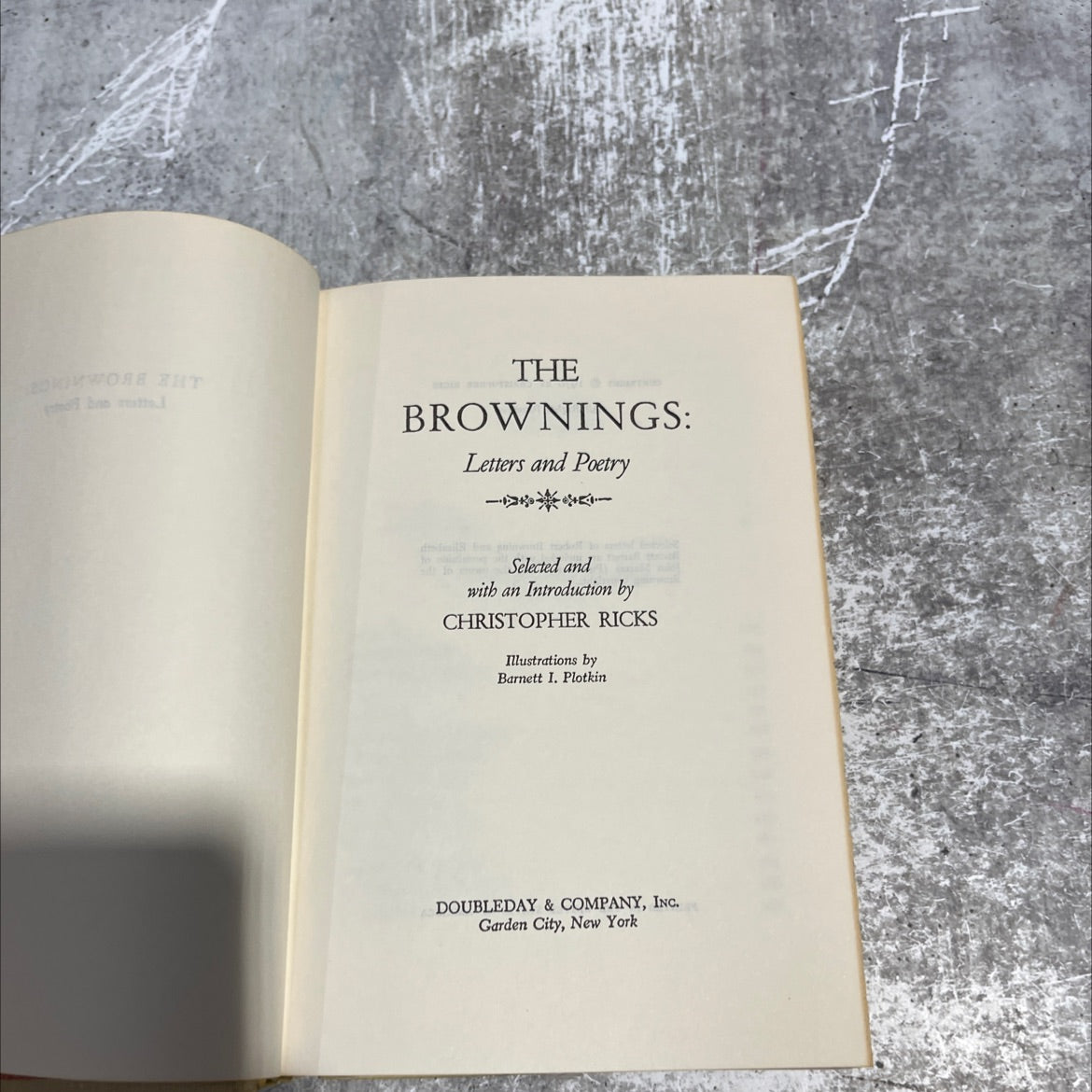 the brownings: letters and poetry book, by christopher ricks, 1970 Hardcover image 2