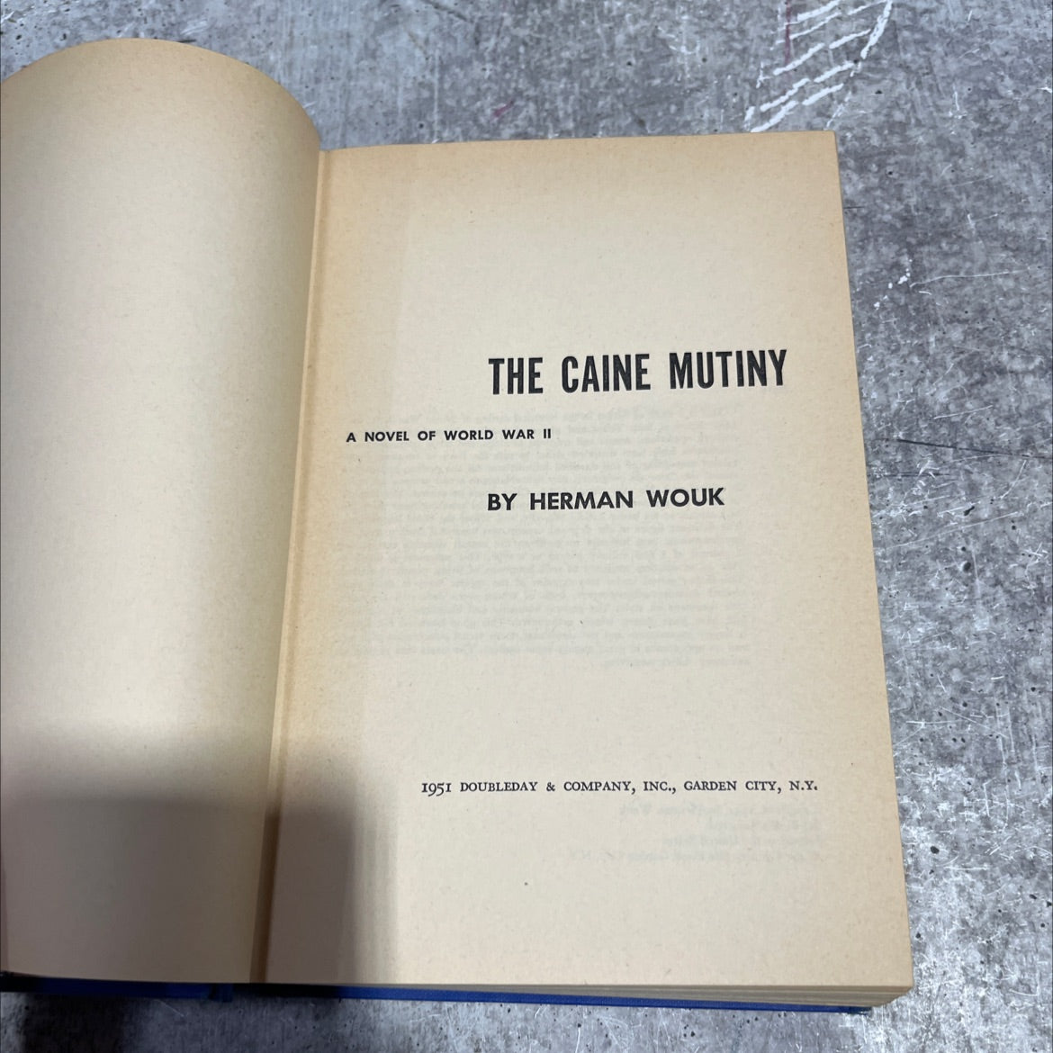 the caine mutiny a novel of world war ii book, by herman wouk, 1951 Hardcover image 2