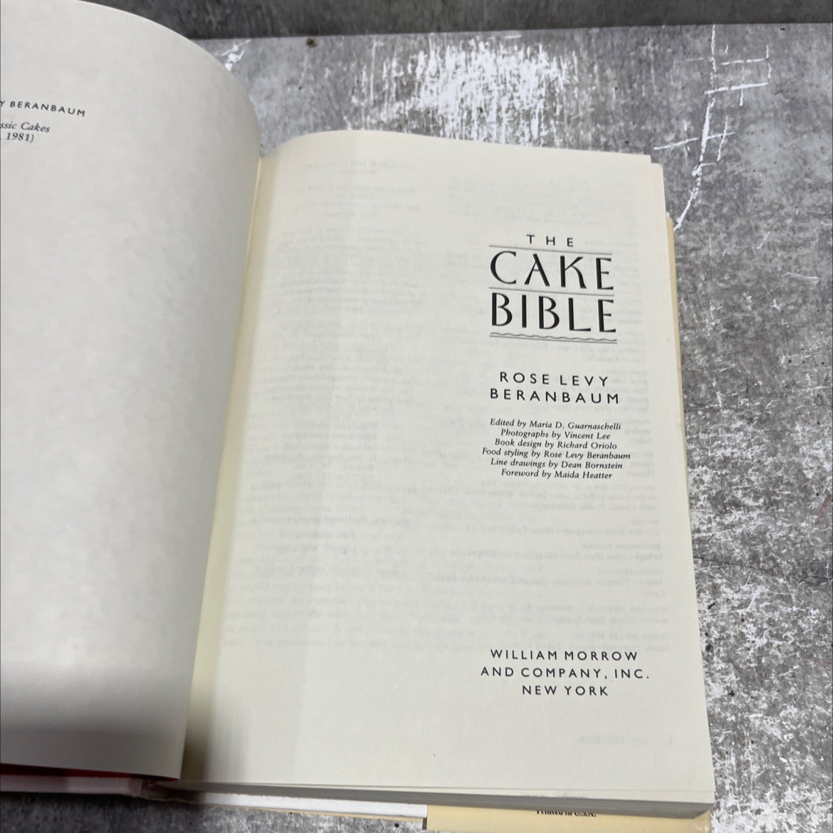 the cake bible book, by rose levy beranbaum, 1988 Hardcover image 2