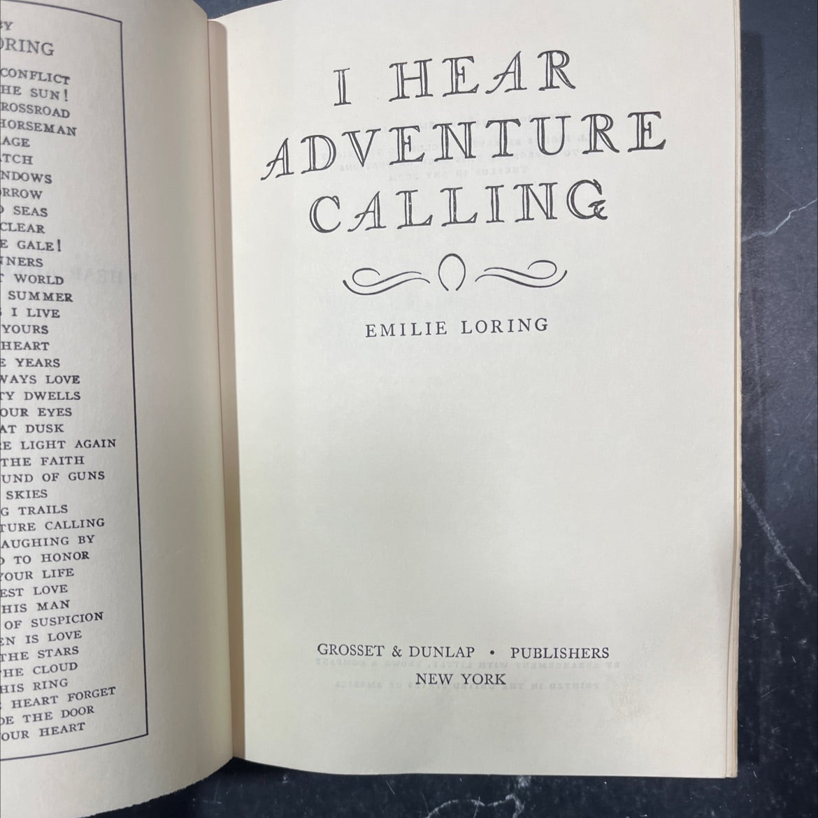 the calling of the heart book, by emilie loring, 1948 Hardcover image 2