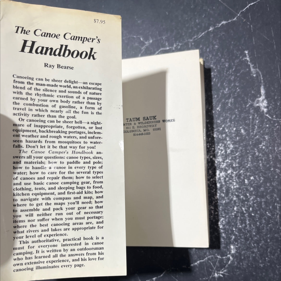 the canoe camper's handbook book, by ray bearse, 1974 Hardcover image 4