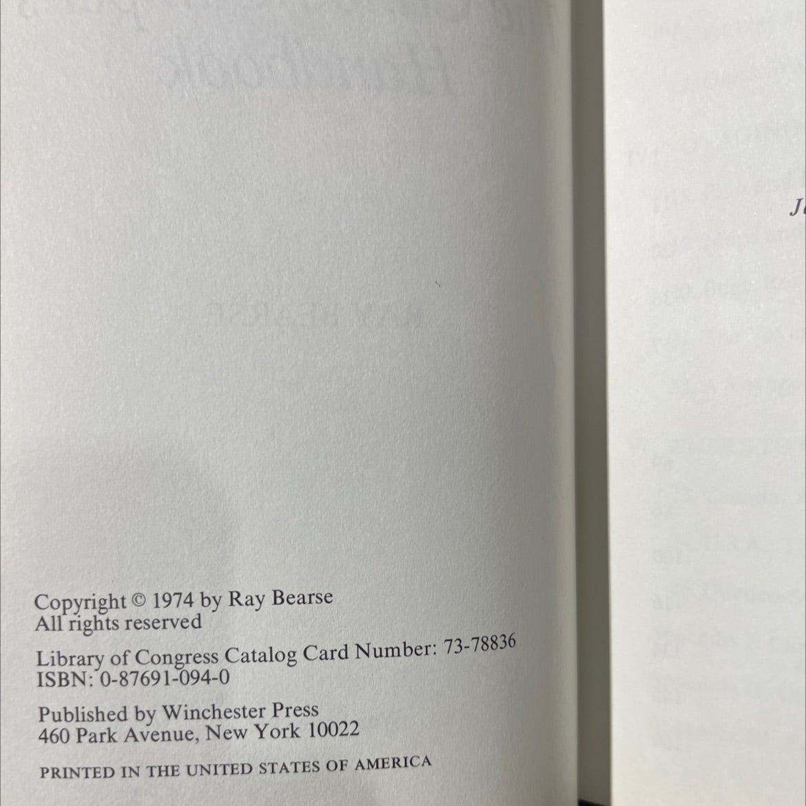 the canoe camper's handbook book, by ray bearse, 1974 Hardcover image 3