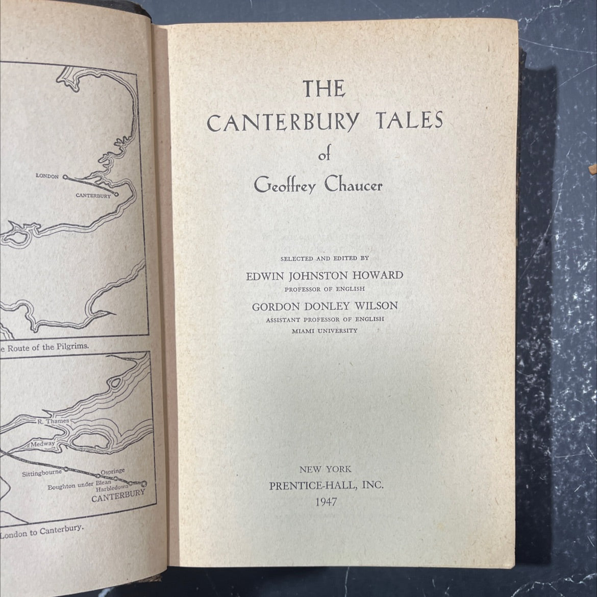 the canterbury tales book, by geoffrey chaucer, 1947 Hardcover image 2