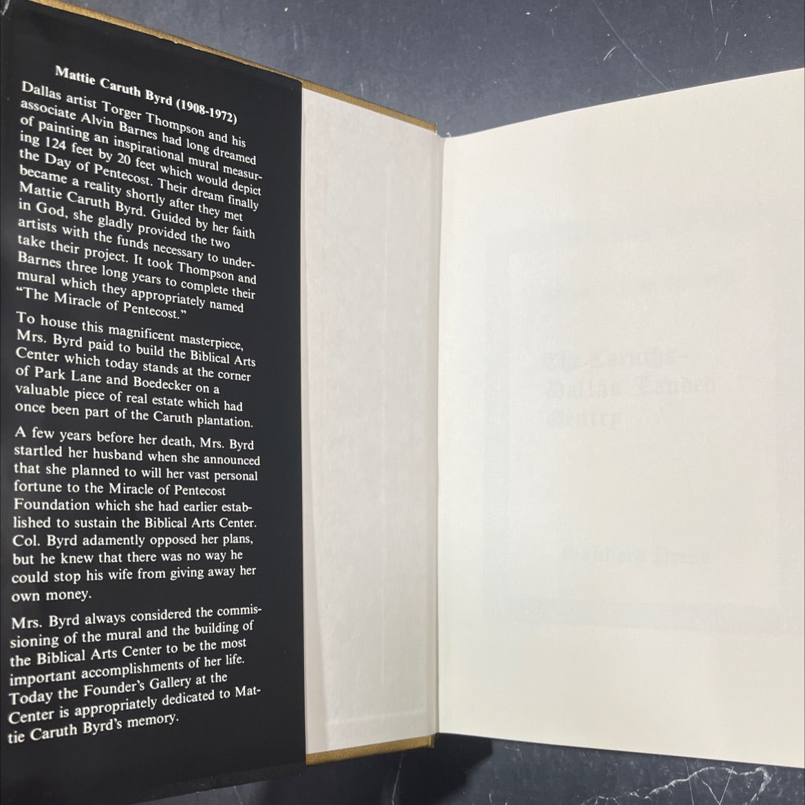 the caruths~ dallas' landed gentry book, by barrot steven sanders, 1988 Hardcover image 4